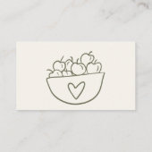 地元で育った素朴ファーマーズマーケットおむつラッフル エンクロージャーカード (裏面)