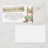 地元で育った素朴ベビー用の赤ちゃんシャワーブック エンクロージャーカード (正面/裏面)