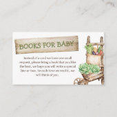 地元で育った素朴ベビー用の赤ちゃんシャワーブック エンクロージャーカード (正面)