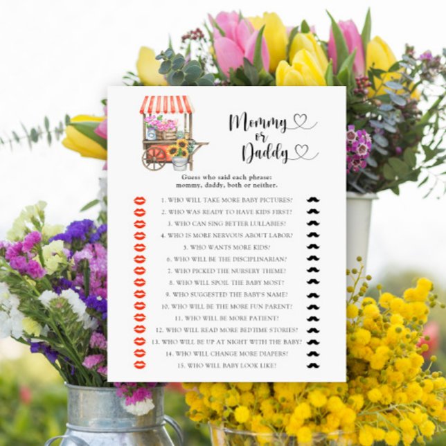 地元で育った花の赤ちゃんシャワー – ママまたはパパ (クリエイターアップロード済み)