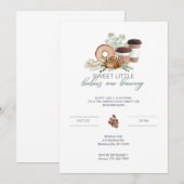 地元で育った赤ちゃんがやってくる - 野菜 - 緑 招待状 (正面/裏面)