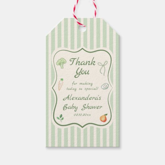 地元で育った赤ちゃんシャワーありがとう ギフトタグ (正面)