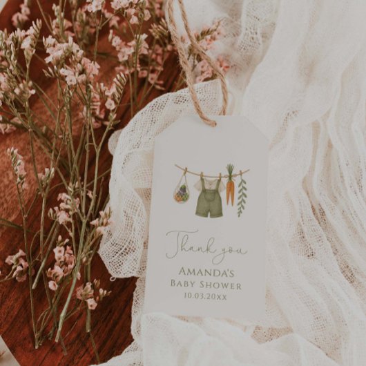 地元で育った赤ちゃんシャワーありがとう ギフトタグ