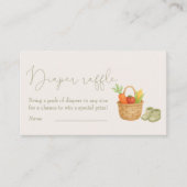 地元で育った赤ちゃんシャワーおむつラッフル エンクロージャーカード (正面)