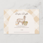 地元で育った赤ちゃんシャワーおむつラッフル エンクロージャーカード (正面)