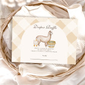 地元で育った赤ちゃんシャワーおむつラッフル エンクロージャーカード