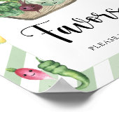 地元で育った赤ちゃんシャワーがポスターを引き立てる ポスター (角)