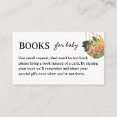 地元で育った赤ちゃんシャワーで本を頼む エンクロージャーカード (正面)