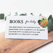 地元で育った赤ちゃんシャワーで本を頼む エンクロージャーカード