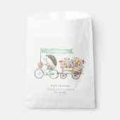 地元で育った赤ちゃんシャワーのお気に入りバッグ – ミントフローラ フェイバーバッグ (正面)