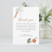 地元で育った赤ちゃんシャワーサンキューカード サンキューカード (スタンド正面)