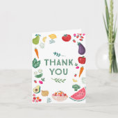 地元で育った赤ちゃんシャワーサンキューカード 招待状 (正面)