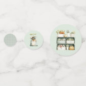 地元で育った赤ちゃんシャワーテーブル紙吹雪野菜 コンフェッティ (裏面)