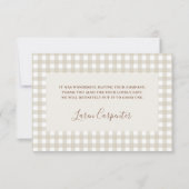 地元で育った赤ちゃんシャワーブルーサンキューカード サンキューカード (裏面)