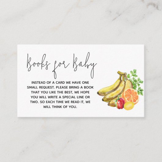 地元で育った赤ちゃんシャワーベビー エンクロージャーカード (正面)