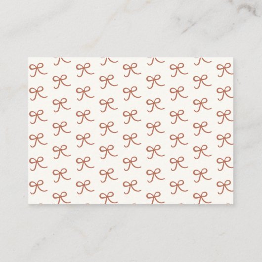 地元で育った赤ちゃんシャワーベビー エンクロージャーカード (裏面)