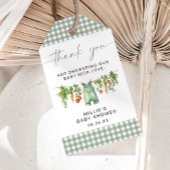 地元で育った赤ちゃんシャワーメッセージカードありがとうセージ ギフトタグ