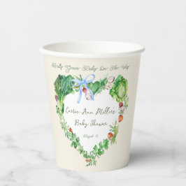 地元で育った赤ちゃんシャワー予約リクエスト 紙コップ