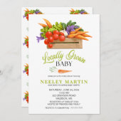 地元で育った赤ちゃんシャワー招待状 招待状 (正面/裏面)