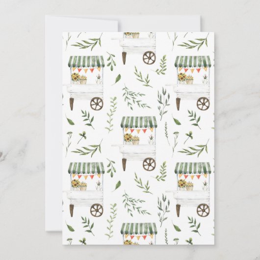 地元で育った赤ちゃんシャワー招待状 招待状 (裏面)