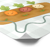 地元で育った赤ちゃんシャワー歓迎の看板ポスター ポスター (角)