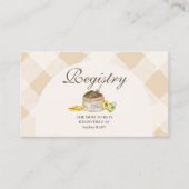 地元で育った赤ちゃんシャワー登録 エンクロージャーカード (正面)