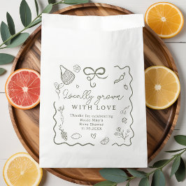 地元で育った赤ちゃんシャワー素朴ファーマーズマーケット フェイバーバッグ