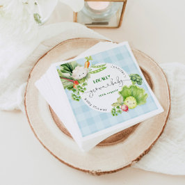 地元で育った赤ちゃんシャワー農家市場 スタンダードランチョンナプキン