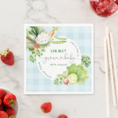 地元で育った赤ちゃんシャワー農家市場 スタンダードランチョンナプキン (インサイチュ)