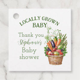 地元で育った赤ちゃんシャワー農家市場 フェイバータグ