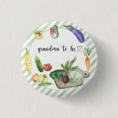 地元で育った赤ちゃんシャワー – おばあちゃん 缶バッジ (正面)