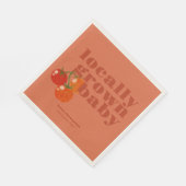 地元で育った赤ちゃんシャワー |カラーブロックはっきりした スタンダードランチョンナプキン (角)