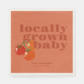 地元で育った赤ちゃんシャワー |カラーブロックはっきりした スタンダードランチョンナプキン (正面)