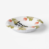 地元で育った赤ちゃんシャワー |カラーブロックB&W ペーパーボウル (傾斜あり)