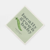 地元で育った赤ちゃんシャワー |カラーブロックSAGE スタンダードランチョンナプキン (角)