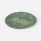 地元で育った赤ちゃんシャワー |カラーブロックSAGE ペーパープレート (アングル)