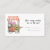 地元で育った赤ちゃんシャワー – キャンディーの数 エンクロージャーカード (正面)