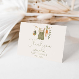 地元で育った赤ちゃんシャワー サンキューカード