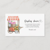 地元で育った赤ちゃんシャワー – シャワーカードを表示 エンクロージャーカード (正面)