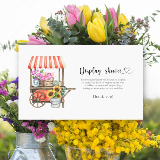 地元で育った赤ちゃんシャワー – シャワーカードを表示 エンクロージャーカード