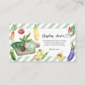 地元で育った赤ちゃんシャワー – シャワーカードを表示 エンクロージャーカード (正面)