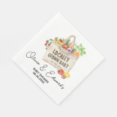 地元で育った赤ちゃんシャワー スタンダードランチョンナプキン (角)