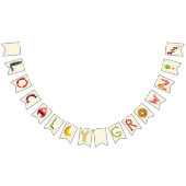 地元で育った赤ちゃんシャワー – ファーマーズマーケット バンティングフラッグ (全)