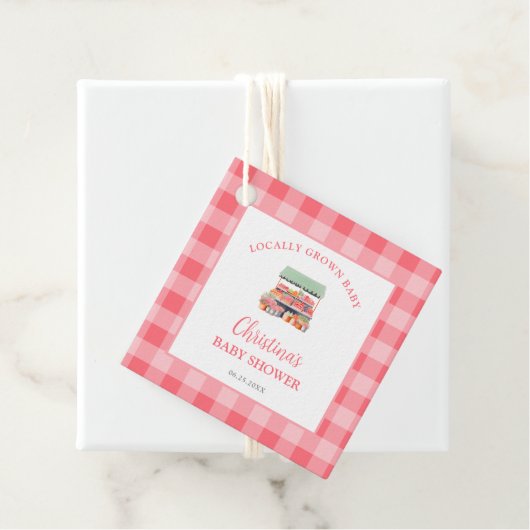 地元で育った赤ちゃんシャワー フェイバータグ (インサイチュ)