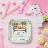 地元で育った赤ちゃんシャワー ペーパープレート (パーティー)