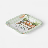 地元で育った赤ちゃんシャワー ペーパープレート (傾斜あり)