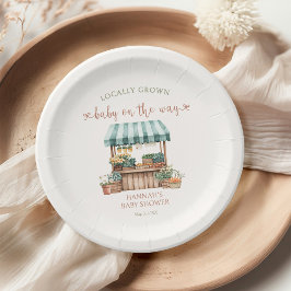 地元で育った赤ちゃんシャワー ペーパープレート