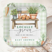 地元で育った赤ちゃんシャワー ペーパープレート