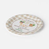 地元で育った赤ちゃんシャワー ペーパープレート (アングル)