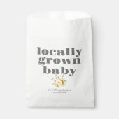 地元で育った赤ちゃんシャワー | モダン、ミニマル & GRAY フェイバーバッグ (正面)